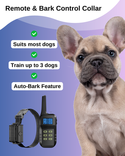Remote & Bark Control Collar